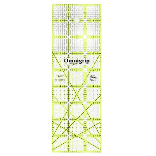 Omnigrid&#xAE; Omnigrip Rectangle Quilting Grid Ruler, 3&#x22; x 9&#x22;